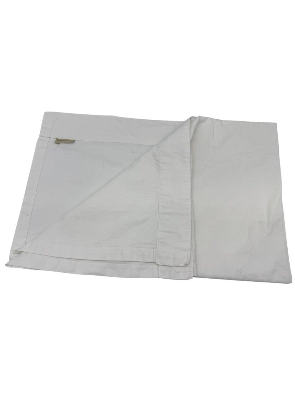 Pottery Barn White Organic Cotton Curtain Panel Classic Minimalist Neutral